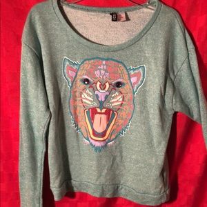 Blue/Green CrewNeck